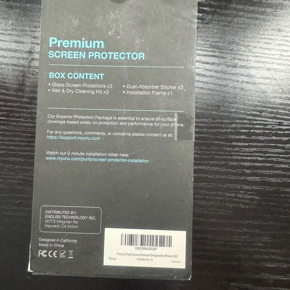 Premium Screen Protector - Black